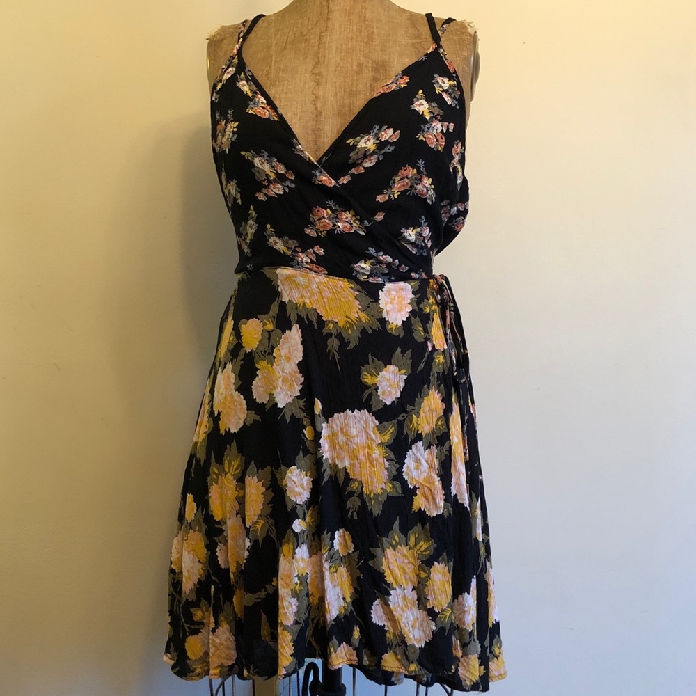 Flower Wrap Dress